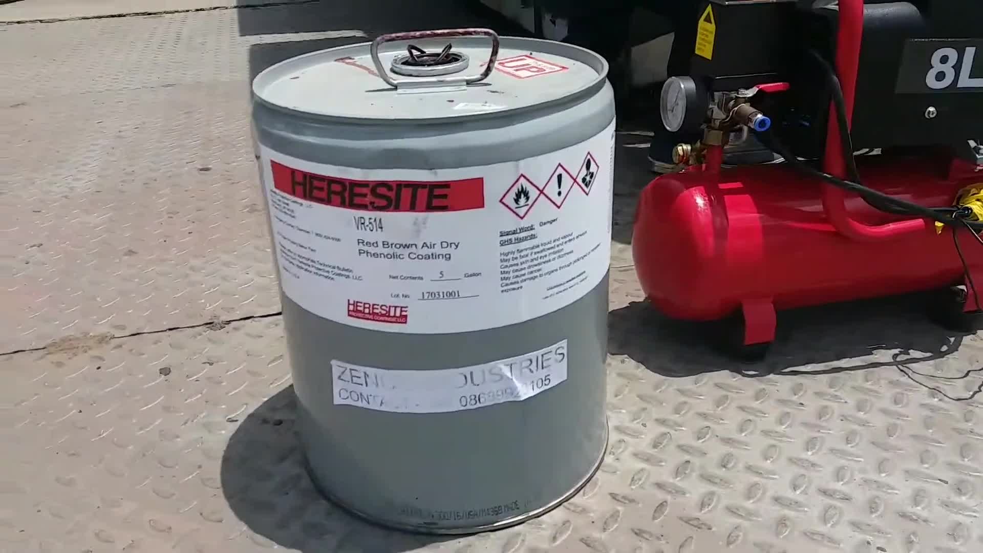 Cat Heresite Coating VR-514 Reddish Brown 5 Gallon - Image 2